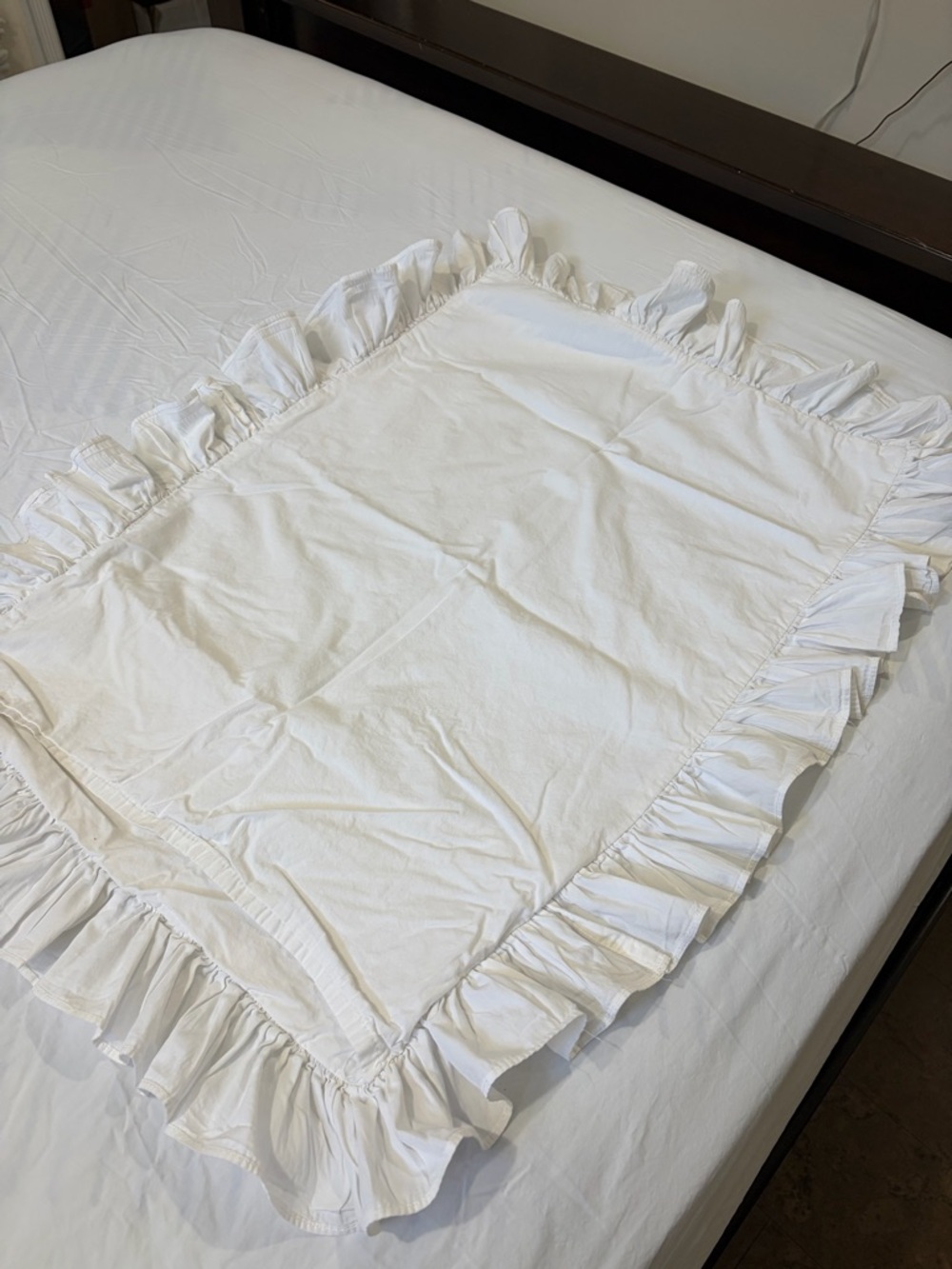 Pair(2) Standard White 100% Cotton Shams
